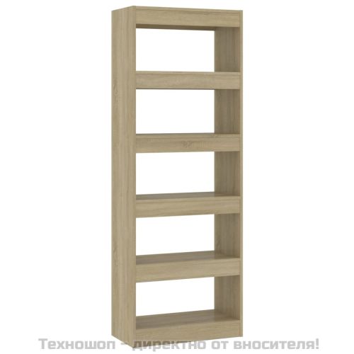 Разделител за стая, дъб сонома, 60x30x166 см, инженерно дърво