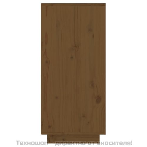 Конзолен шкаф, меденокафяв, 60x34x75 см, бор масив
