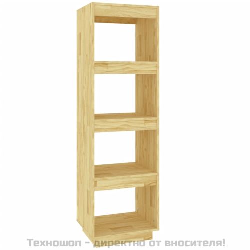 Библиотека/разделител за стая, 40x35x135 см, бор масив