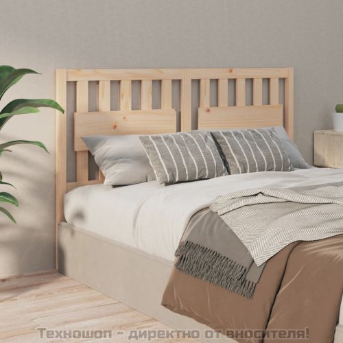 Горна табла за легло, 155,5x4x100 см, бор масив