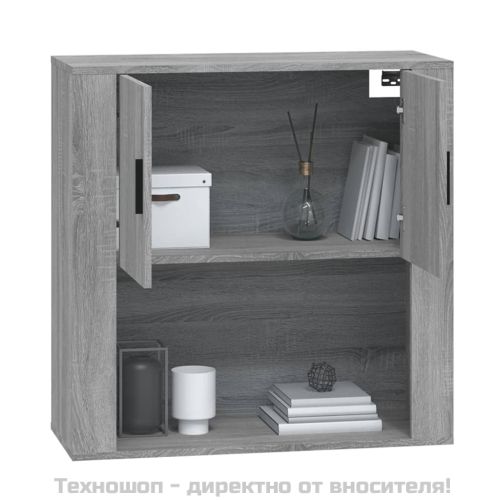 Стенен шкаф, сив сонома, 80x33x80 см, инженерно дърво