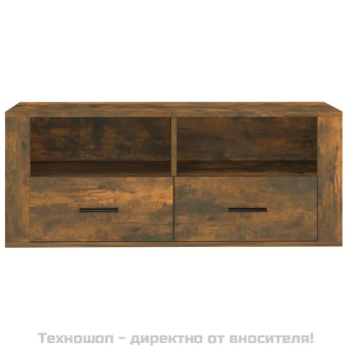 ТB шкаф, опушен дъб, 100x35x40 см, инженерно дърво