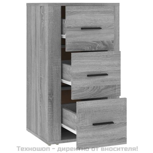 Сайдборд, сив сонома, 40x33x70 см, инженерно дърво