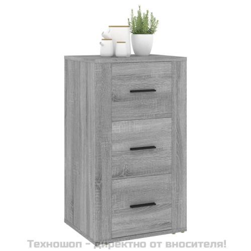 Сайдборд, сив сонома, 40x33x70 см, инженерно дърво