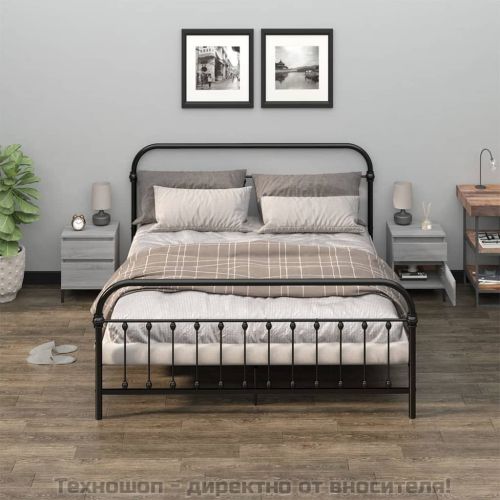 Нощни шкафчета, 2 бр, сив сонома, 40x35x50 см