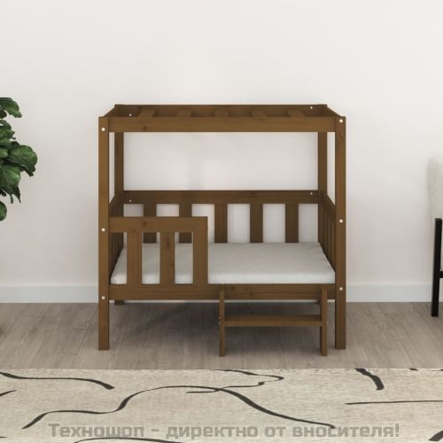 Кучешко легло, меденокафяво, 95,5x73,5x90 см, бор масив