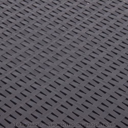 Странична маса, мока, 54x54x36,5 см, пластмаса