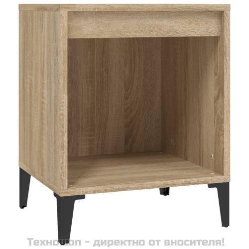 Нощно шкафче, сонома дъб, 40x35x50 см
