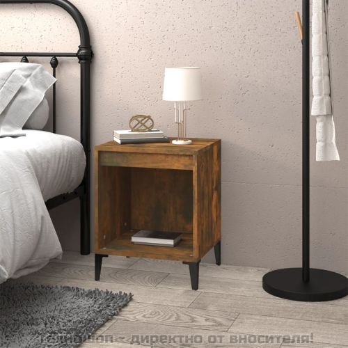 Нощно шкафче, опушен дъб, 40x35x50 см