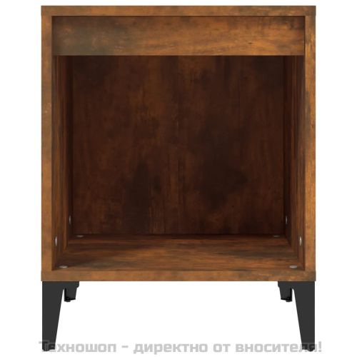 Нощно шкафче, опушен дъб, 40x35x50 см