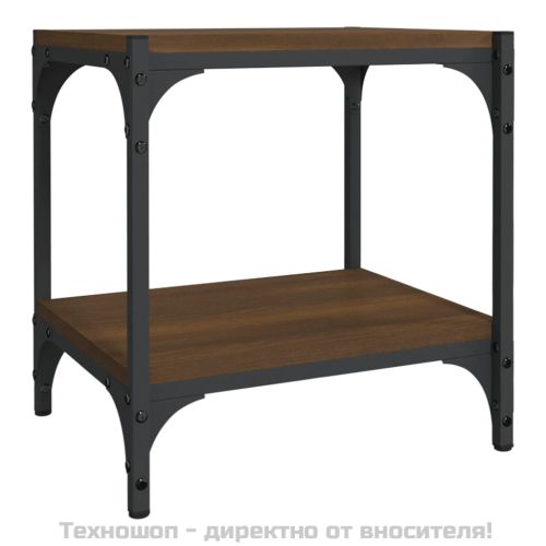 ТB шкаф, кафяв дъб, 40x33x41 см, инженерно дърво и стомана