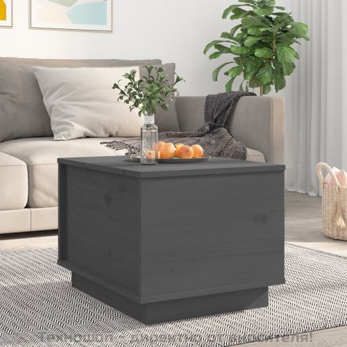 Кафе маса, сива, 40x50x35 см, бор масив