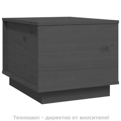 Кафе маса, сива, 40x50x35 см, бор масив