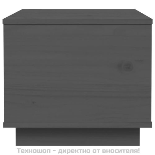 Кафе маса, сива, 40x50x35 см, бор масив