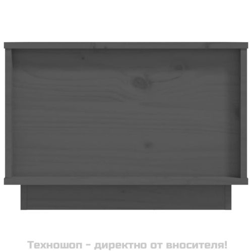 Кафе маса, сива, 40x50x35 см, бор масив