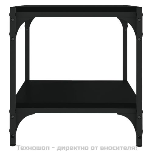 ТB шкаф, черен, 40x33x41 см, инженерно дърво и стомана