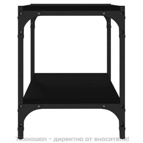 ТB шкаф, черен, 40x33x41 см, инженерно дърво и стомана