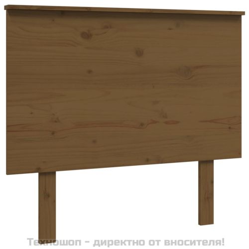 Горна табла за легло, меденокафява, 94x6x82,5 см, бор масив