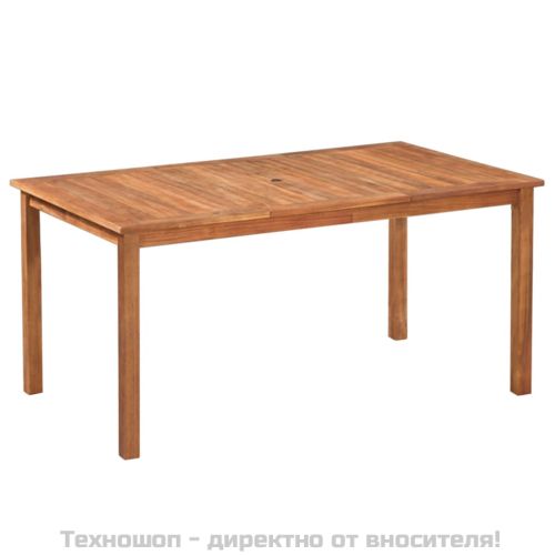 Градински трапезен комплект, 7 части, полиратан, черно-кафяв