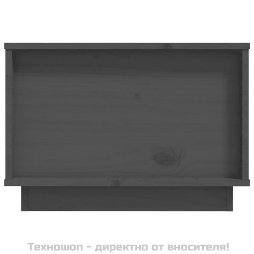Кафе маса, сива, 60x50x35 см, бор масив