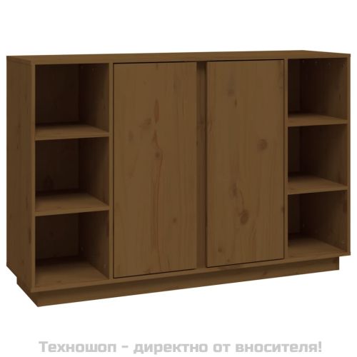Сайдборд, меденокафяв, 120x35x80 см, бор масив