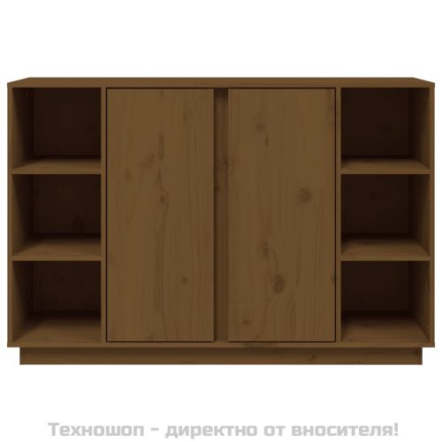 Сайдборд, меденокафяв, 120x35x80 см, бор масив