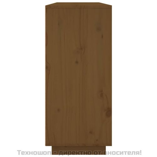 Сайдборд, меденокафяв, 120x35x80 см, бор масив