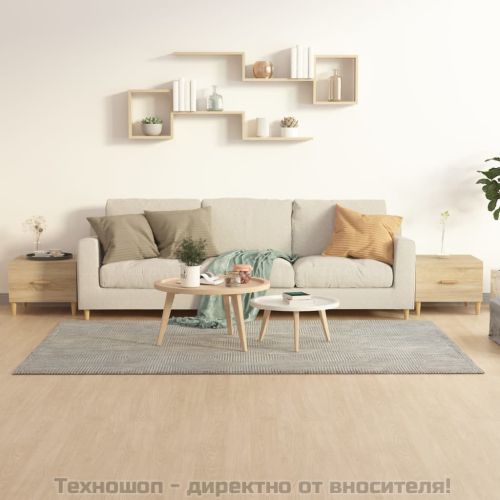 Кафе маси, 2 бр, дъб сонома, 50x50x40 см, инженерно дърво