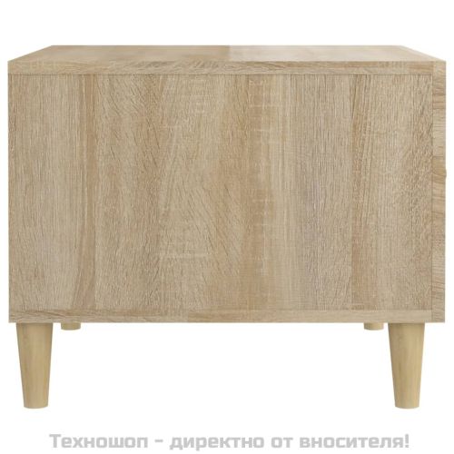 Кафе маси, 2 бр, дъб сонома, 50x50x40 см, инженерно дърво