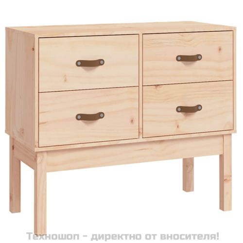 Конзолна маса, 90x40x78 см, борово дърво масив