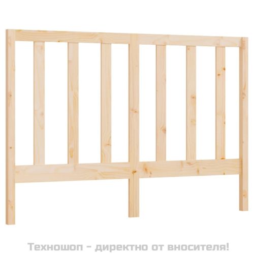 Горна табла за легло, 141x4x100 см, бор масив