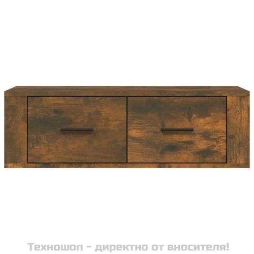 ВисящTV шкаф, опушен дъб, 80x36x25 см, инженерно дърво