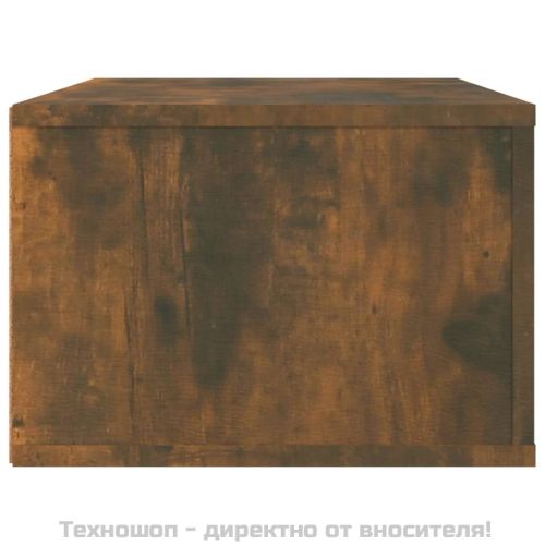 ВисящTV шкаф, опушен дъб, 80x36x25 см, инженерно дърво