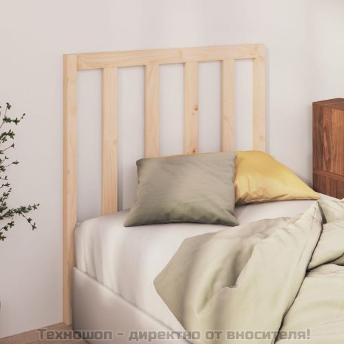 Горна табла за легло, 95x4x100 см, бор масив