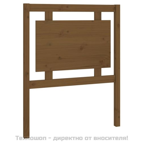 Горна табла за легло, меденокафява, 80,5x4x100 см, бор масив