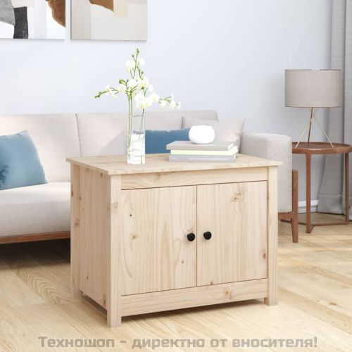 Кафе маса, 71x49x55 см, борово дърво масив