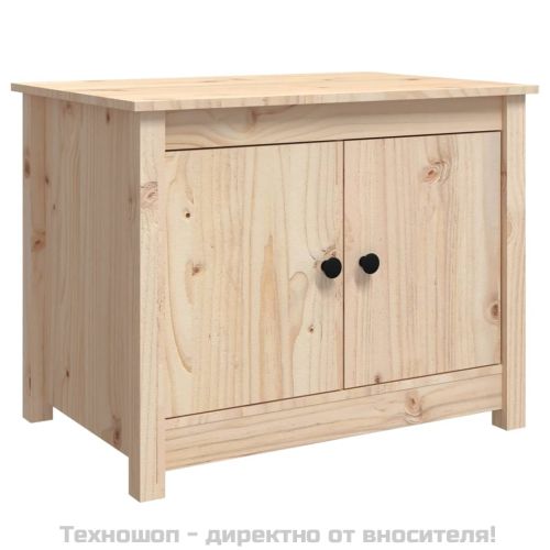 Кафе маса, 71x49x55 см, борово дърво масив