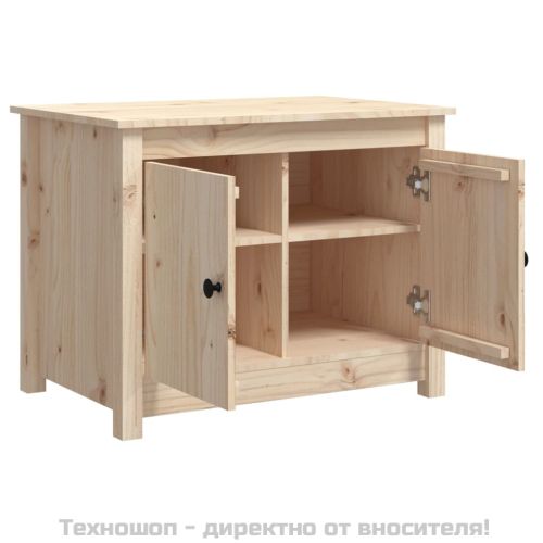 Кафе маса, 71x49x55 см, борово дърво масив