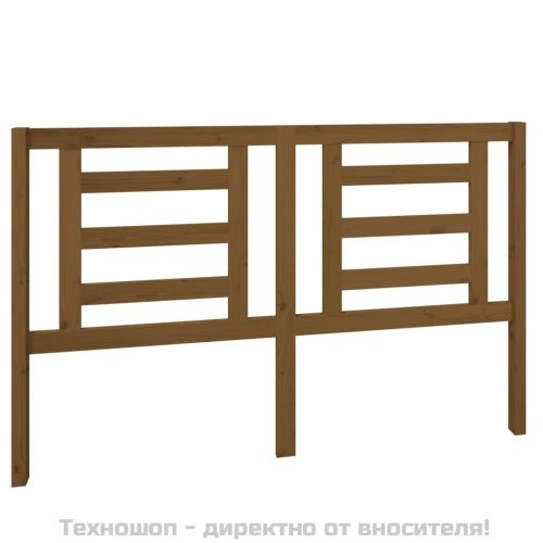 Горна табла за легло, меденокафява, 156x4x100 см, бор масив