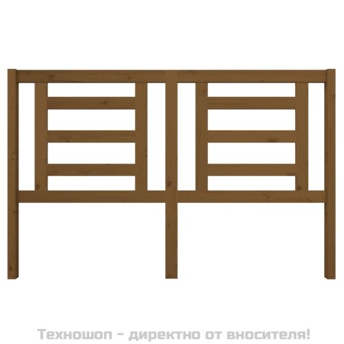 Горна табла за легло, меденокафява, 156x4x100 см, бор масив
