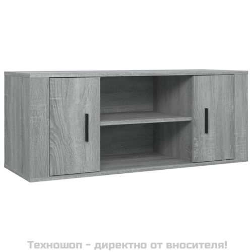 ТB шкаф, сив сонома, 100x35x40 см, инженерно дърво