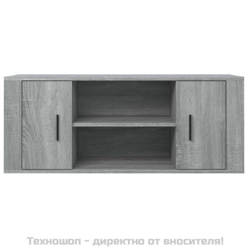 ТB шкаф, сив сонома, 100x35x40 см, инженерно дърво