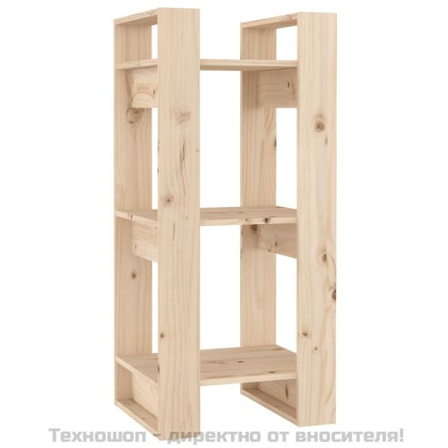 Библиотека/разделител за стая, 41x35x91 см, бор масив