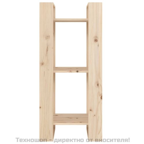 Библиотека/разделител за стая, 41x35x91 см, бор масив