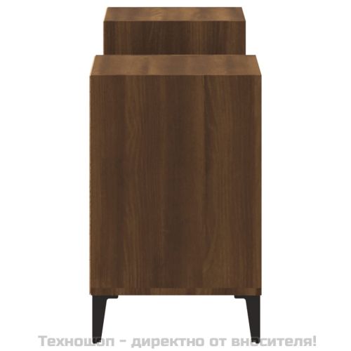 ТВ шкаф, кафяв дъб, 160x35x55 см, инженерно дърво