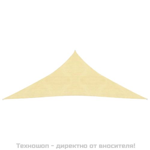 Сенник платно, HDPE, триъгълно, 3,6х3,6х3,6 м, бежово