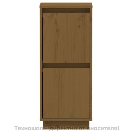 Сайдборди, 2 бр, меденокафяви, 31,5x34x75 см, бор масив
