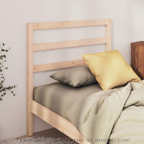 Горна табла за легло, 95x4x100 см, бор масив