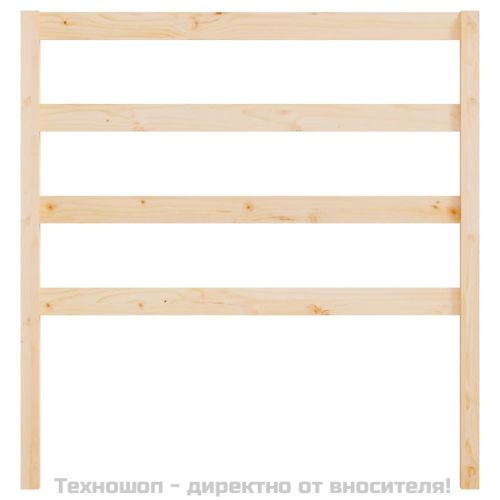 Горна табла за легло, 95x4x100 см, бор масив