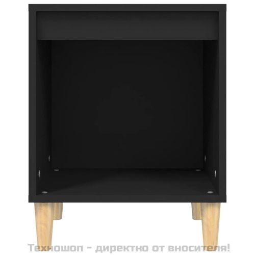 Нощни шкафчета, 2 бр, черен, 40x35x50 см